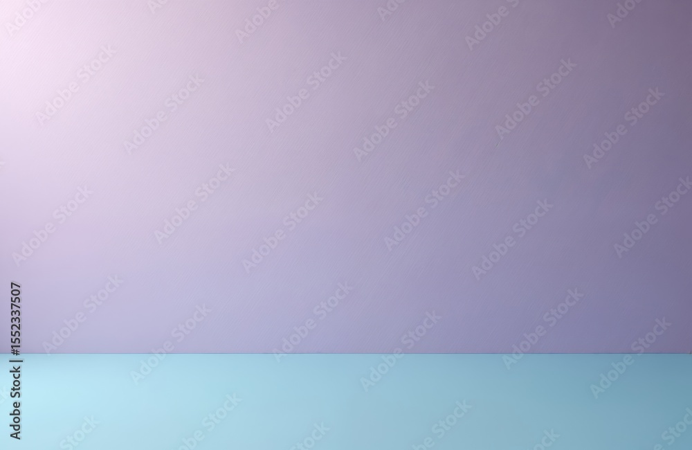 Poster minimalist two tone background. purple lilac color gradation with cyan plain blue shade, paint on ca