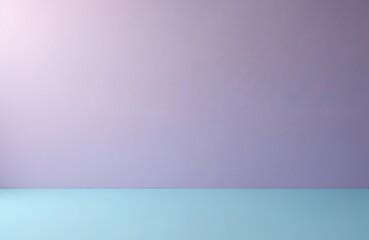 Fototapeta premium Minimalist two tone background. Purple lilac color gradation with cyan plain blue shade, paint on cardboard box paper texture clear background. Minimalist style background for product presentation.