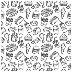 Little ellement Fastfood background White