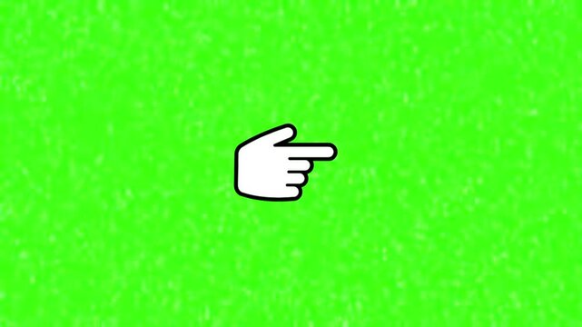 pointer animation on chroma key