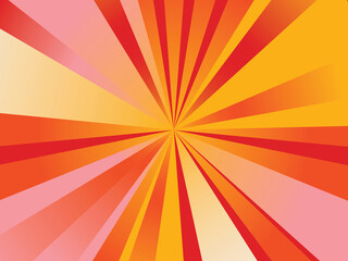 Vibrant Sunburst Radiating Energy Abstract Background Design with Warm Hues and Dynamic Lines