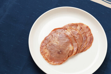 スライスしたチャーシュー