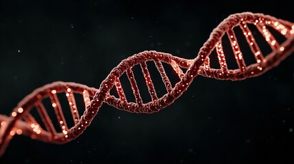 Detailed illustration of a dna strand.