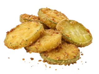 Fried pickles png crispy battered pickles png fried snack food png southern fried pickles png crunchy pickle slices png transparent background image