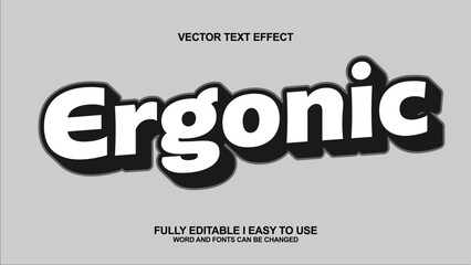 Editable font text effect