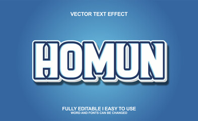 Editable font text effect