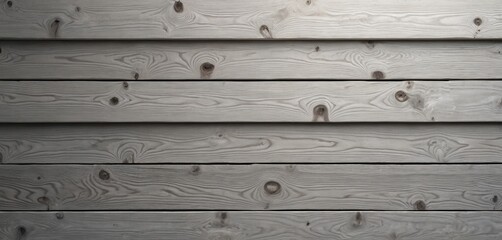 Obraz premium Wooden background with layers, gray wooden texture. The image showcases horizontal wooden planks with visible wood grain, knots. Natural gray color. Ideal design element for various applications.