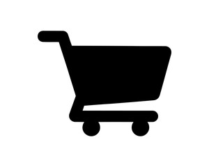 Collection of Shopping Cart Icons Depicted in Black Isolated on White Background