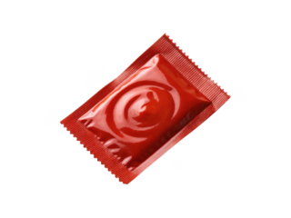 Ketchup packet png single serve ketchup sachet png condiment packet png fast food sauce packet png tomato ketchup packet png transparent background image