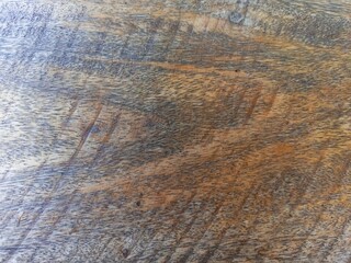 Weathered Brown Wood Surface with Horizontal Grain Pattern