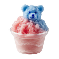 可愛いクマのかき氷
