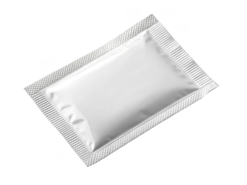 ORS packet png oral rehydration salts packet png electrolyte powder sachet png medical hydration packet png health ORS powder packet png transparent background image