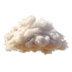 Abstract smoke clouds isolated on a black or white background, resembling steam or a fiery explosion in the air