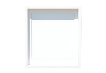 White Frame On White Background Isolated Blank Board

