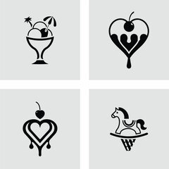 Sweet Treats and Playful Icons A Collection of Delightful Designs