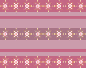 Ikat seamless pattern pink color textiles