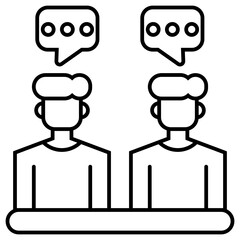 Informal Meeting outline icon