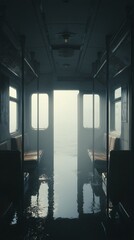 interior of modern building