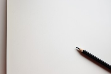 blank notebook and pen