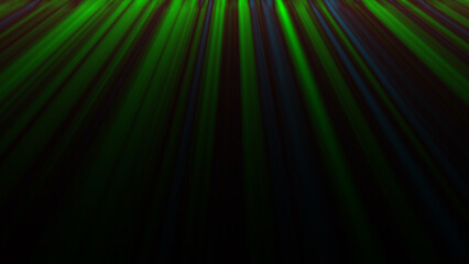 Abstract green and black digital art depicting light beams or rays emanating from above forming a dynamic design perfect for backgrounds and digital art.