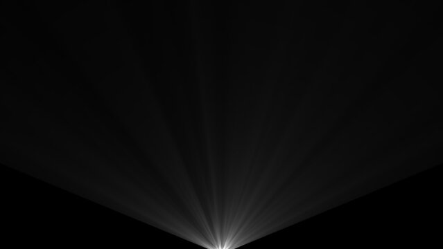 Dramatic light rays radiating upwards from the bottom forming a powerful and evocative visual representation symbolizing hope, revelation, or energy against a dark backdrop.