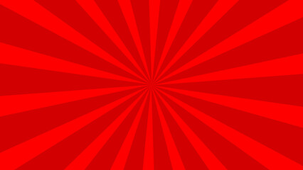 Vibrant red sunburst design featuring radial lines radiating from the center perfect for retro designs and dynamic visual elements