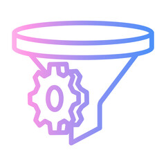filter Line Gradient Icon