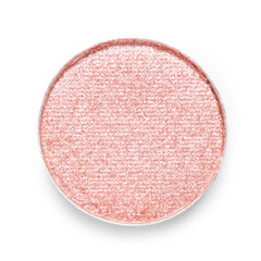 Beautiful eyeshadow refill pan isolated on white, top view