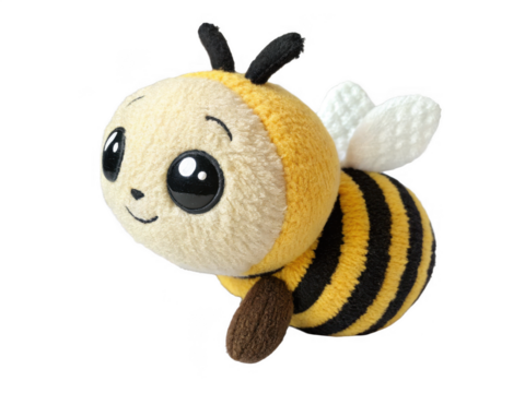 Soft baby toy bee png plush baby insect toy png infant soft stuffed bee toy png colorful baby learning toy png toddler plush animal toy png transparent background image