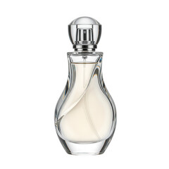 Elegant perfume bottle mockup image isolated on transparent background. use cases: beauty, fragrance.