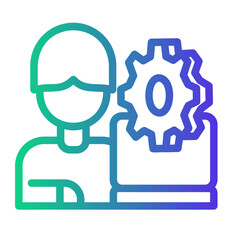 technical Line Gradient Icon