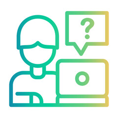 technical Line Gradient Icon