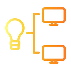 it Line Gradient Icon