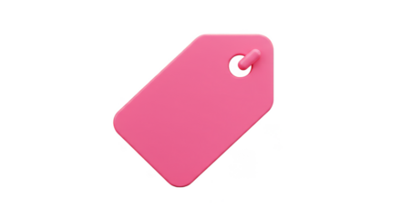 3d Rendering Of A Pink Price Tag Promotion Label For Sale Shopping