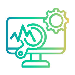 system Line Gradient Icon