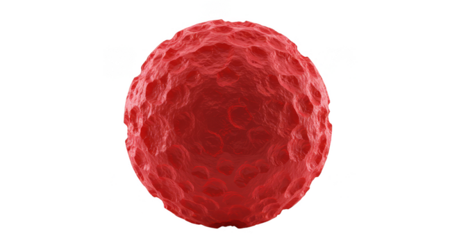 3D Rendering Red Cell Biology Microscopic Transparent Background