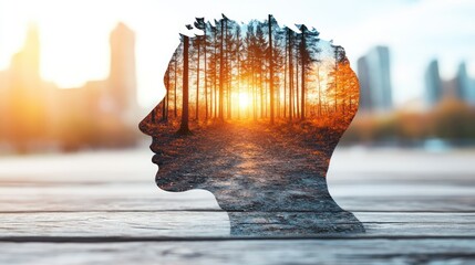 Nature's Path Within: Forest Landscape in Human Profile