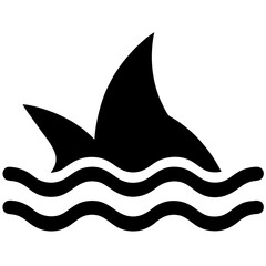 vector illustration of a shark