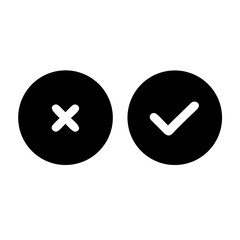 Obraz premium check mark button