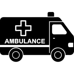 vector ambulance car