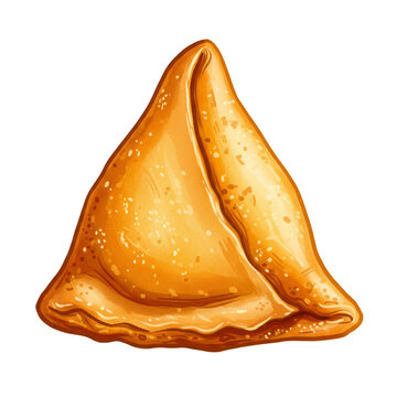 golden samosa food isolated white background clip art preview