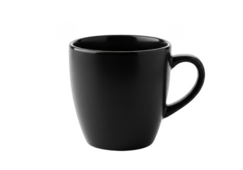 Illustration of Black Mug Isolated on Transparent Background