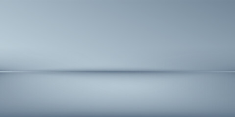 Obraz premium Minimalistic simple abstract light blue background for product presentation. Shadow and light from windows on wall.