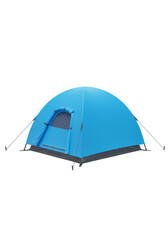 Illustration Of Blue Tent Equipment For Camping Adventure With Transparent Background