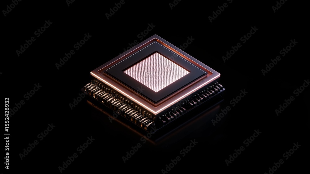 Poster exploring semiconductor nano components in a laboratory setting a highly detailed image of advanced 