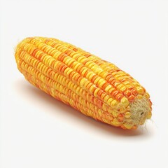 Fresh Colorful Ears of Corn with Bright Yellow and Orange Kernels Perfect for Farm or Food Themed Designs and Illustrations