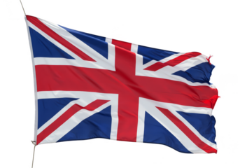 Illustration Of Waving Great Britain Flag Union Jack Symbol On Wind