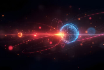 Obraz premium abstract background with glowing lights