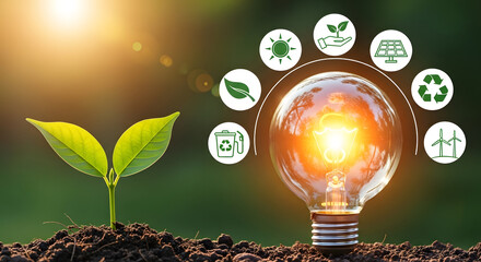 Sustainable Energy and Eco Innovation Concept