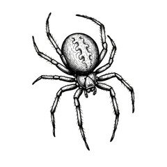 Illustration Spider Arachnid Insect Wildlife on Transparent Background